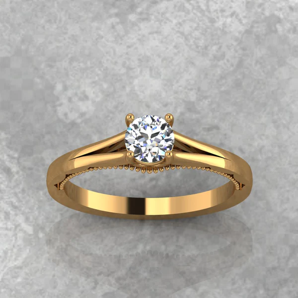 Round Moissanite Solitaire Diamond Vintage Engagement Ring, Moissanite Wedding Ring, Silver Moissanite Diamond Women Ring, Proposal Gold Ring For Her