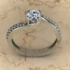 05_5151b2ef-f34f-4301-a176-77eb82ce5d94_600x600 Round Moissanite Solitaire Diamond Vintage Engagement Ring, Moissanite Wedding Ring, Silver Moissanite Diamond Women Ring, Proposal Gold Ring For Her