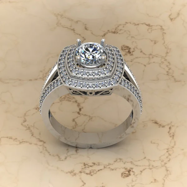 05_5d7d9f6d-d371-4934-8c7f-96f1f16aa6d4_600x600 Round Moissanite Double Halo Diamond Vintage Engagement Ring, Moissanite Wedding Ring, Silver Moissanite Diamond Women Ring, Proposal Gold Ring For Her