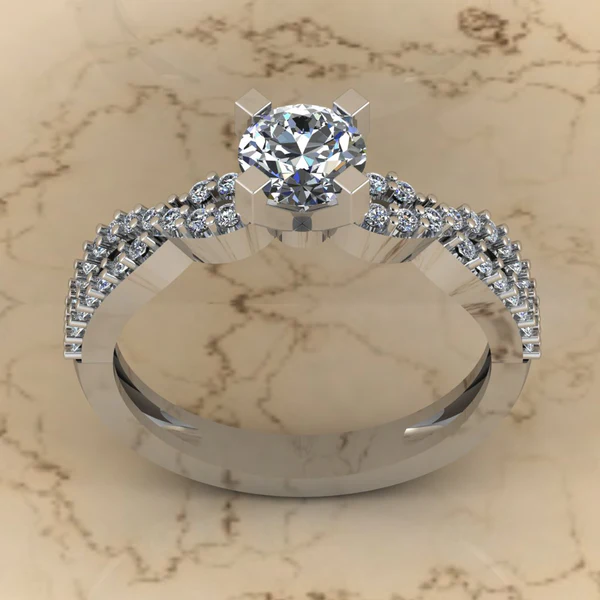 Round Moissanite Solitaire Diamond Vintage Engagement Ring, Moissanite Wedding Ring, Silver Moissanite Diamond Women Ring, Proposal Gold Ring For Her