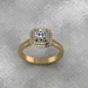 05_808b34af-92a2-438d-aead-cdd65a2794c4_600x600 Round Moissanite Double Halo Diamond Vintage Engagement Ring, Moissanite Wedding Ring, Silver Moissanite Diamond Women Ring, Proposal Gold Ring For Her