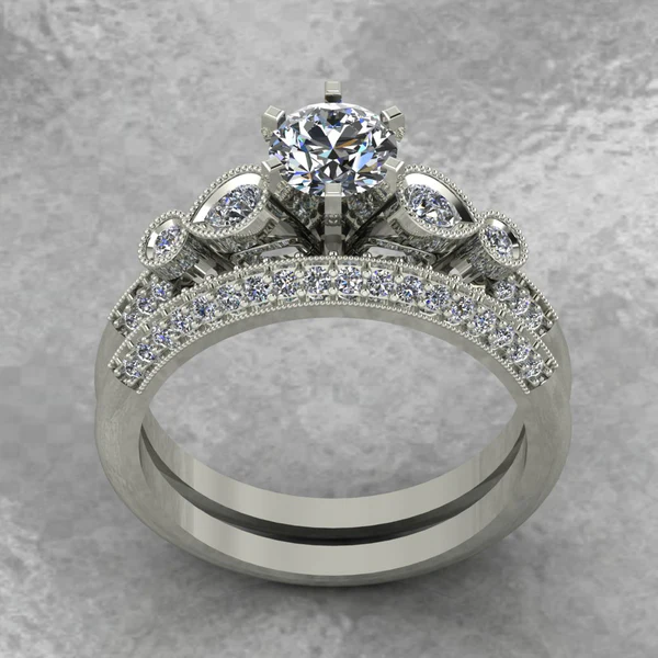 Round Moissanite Solitaire Diamond Vintage Engagement Ring, Moissanite Wedding Ring, Silver Moissanite Diamond Women Ring, Proposal Gold Ring For Her