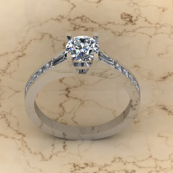 Round Moissanite Solitaire Diamond Vintage Engagement Ring, Moissanite Wedding Ring, Silver Moissanite Diamond Women Ring, Proposal Gold Ring For Her