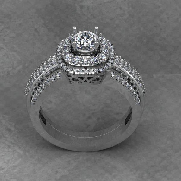 Round Cut Moissanite Double Halo Diamond Vintage Engagement Ring, Moissanite Wedding Ring, Silver Moissanite Diamond Women Ring, Proposal Gold Ring For Her