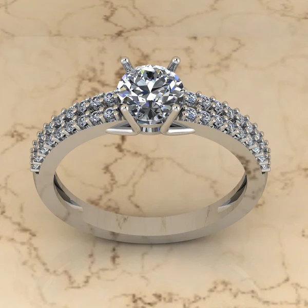 Round Moissanite Solitaire Diamond Vintage Engagement Ring, Moissanite Wedding Ring, Silver Moissanite Diamond Women Ring, Proposal Gold Ring For Her