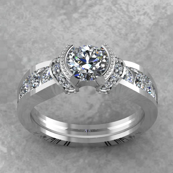 Round Moissanite Solitaire Diamond Vintage Engagement Ring, Moissanite Wedding Ring, Silver Moissanite Diamond Women Ring, Proposal Gold Ring For Her