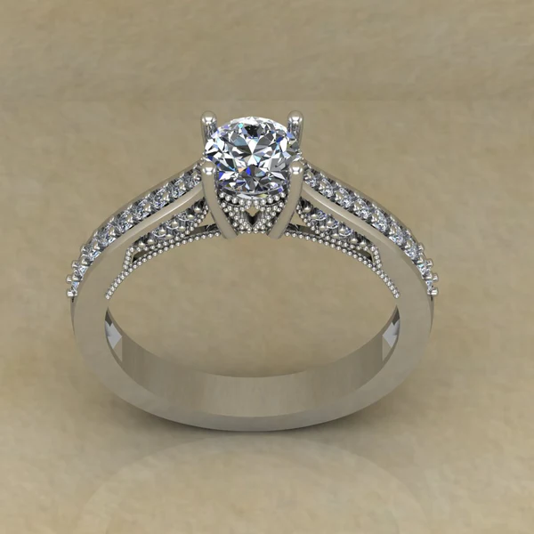 05_a82f4f0c-ccca-403c-acda-5d40cd9311f3_600x600 Round Cut Moissanite Solitaire Diamond Vintage Engagement Ring, Moissanite Wedding Ring, Silver Moissanite Diamond Women Ring, Proposal Gold Ring For Her