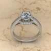 05_aceef708-bd8b-4829-acc2-4e385cba7410_600x600 Round Moissanite Halo Diamond Vintage Engagement Ring, Moissanite Wedding Ring, Silver Moissanite Diamond Women Ring, Proposal Gold Ring For Her