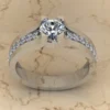 05_b37ad045-c799-43b3-8cf2-a8839614e305_600x600 Round Moissanite Solitaire Diamond Vintage Engagement Ring, Moissanite Wedding Ring, Silver Moissanite Diamond Women Ring, Proposal Gold Ring For Her