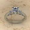 05_c309cad6-ec50-4ed4-b3f4-90287437c9bc_600x600 Princess Moissanite Solitaire 3 Stone Diamond Vintage Engagement Ring, Moissanite Wedding Ring, Silver Moissanite Diamond Women Ring, Proposal Gold Ring For Her
