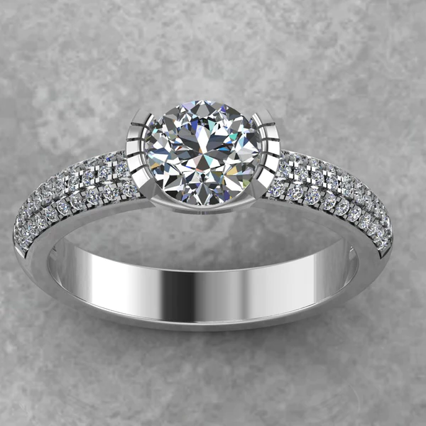 05_e3eaef4d-3119-4e2b-af26-c573f8027f92_600x600 Round Moissanite Solitaire Diamond Vintage Engagement Ring, Moissanite Wedding Ring, Silver Moissanite Diamond Women Ring, Proposal Gold Ring For Her