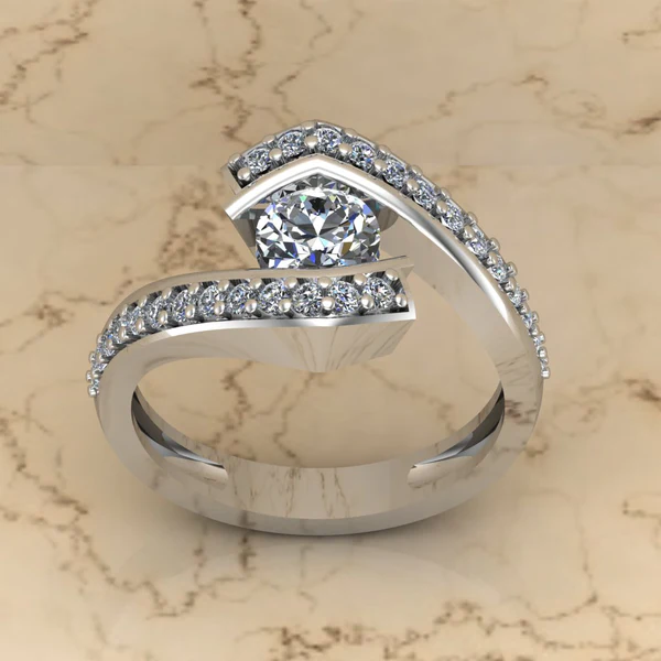 Round Moissanite Solitaire Diamond Vintage Engagement Ring, Moissanite Wedding Ring, Silver Moissanite Diamond Women Ring, Proposal Gold Ring For Her