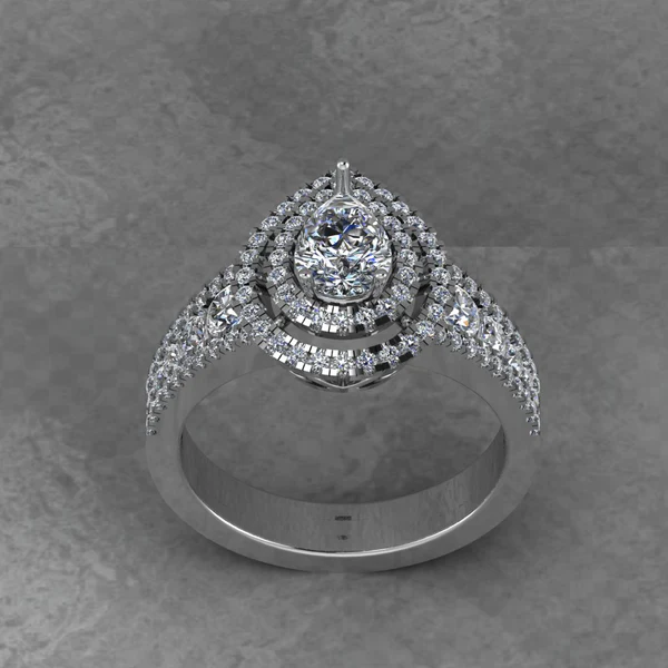 Pear Moissanite Double Halo Diamond Vintage Engagement Ring, Moissanite Wedding Ring, Silver Moissanite Diamond Women Ring, Proposal Gold Ring For Her