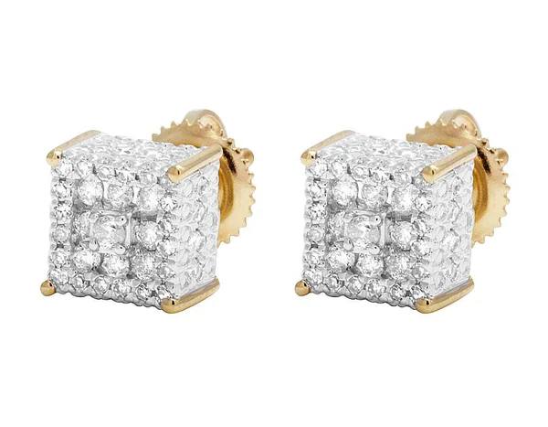 1_4849b677-fc92-4674-b9fe-3a506fb0a100_600x600 Round VVS Diamond Sterling Silver Stud Halo Diamond Earring, 10K/14K Gold Hip Hp Jewelry For Women, Anniversary Gift For Her