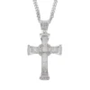 Customized CROSS Round VVS Diamond Hip Hop Pendant, Sterling Silver Iced Out Birthday Gift Pendant, Charm Diamond Hip Hop Pendant