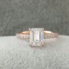 1_6d0e970b-dc40-4922-8da6-e284e072cdd7_600x600 Emerald Cut Moissanite Solitaire Diamond Engagement Ring, Sterling Silver Moissanite Diamond Wedding Ring For Bridal, 10K/14K Gold Anniversary Diamond Ring For Gift