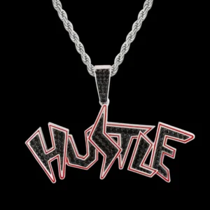 Round White VVS Diamond Customized Letter Hip Hop Pendant, Sterling Silver Iced Out Birthday Gift Pendant, Charm Diamond Hip Hop Pendant