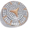 1_96745ded-4d66-4036-a3ab-9d668ba3cd1e_600x600 925 Sterling Silver Moissanite Diamond Mercedes Men Ring, Fully Iced Gold Plated Men Pinky Ring, Round Moissanite Diamond Hip Hop Ring For Him