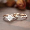 1_b590169d-cc19-4b81-a967-4afcf8132f1f_600x600 Oval Moissanite Solitaire Diamond Engagement Ring Set, Moissanite Wedding Ring Set, Silver Moissanite Diamond Women Ring, Proposal Gold Ring For Her