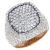 1_b7d3acd7-e5f4-4e88-8da1-7f6064f6a654_600x600 925 Sterling Silver Moissanite Diamond Men Ring, Fully Iced Gold Plated Men Pinky Ring, Round Moissanite Diamond Hip Hop Ring For Him
