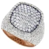 2_06ce59d0-6277-4222-83ae-5b4aa5e23aea_600x600 925 Sterling Silver Moissanite Diamond Men Ring, Fully Iced Gold Plated Men Pinky Ring, Round Moissanite Diamond Hip Hop Ring For Him