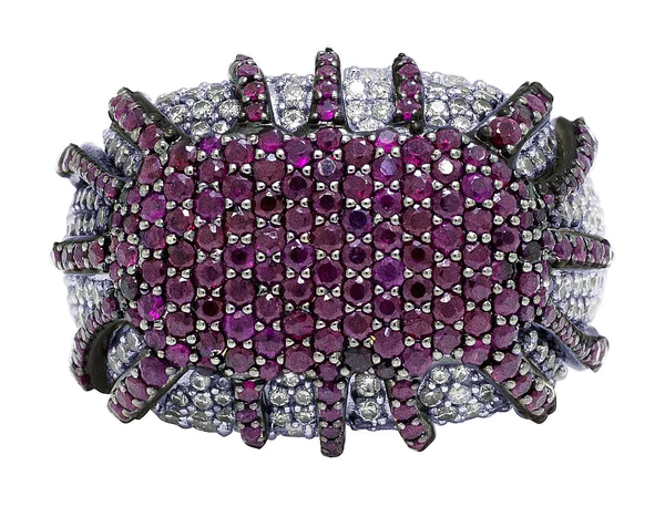 925 Sterling Silver Moissanite Diamond Men Ring, Fully Iced Gold Plated Men Pinky Ring, Round Moissanite Diamond Hip Hop Ring For Him