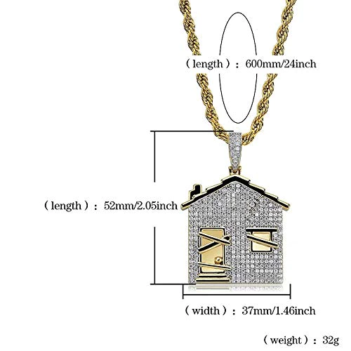 Customized HOME Round VVS Diamond Hip Hop Pendant, Sterling Silver Iced Out Birthday Gift Pendant, Charm Diamond Hip Hop Pendant