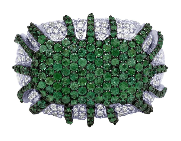 925 Sterling Silver Moissanite Diamond Men Ring, Fully Iced Gold Plated Men Pinky Ring, Round Moissanite Diamond Hip Hop Ring For Him