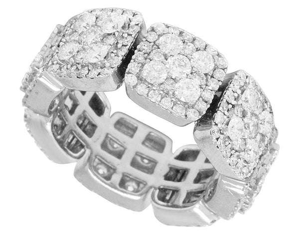 2_82d9e421-afba-40b9-ba0b-8fb1596eae73_600x600 925 Sterling Silver Moissanite Diamond Cuban Chain Men Ring, Fully Iced Gold Plated Men Pinky Ring, Round Moissanite Diamond Hip Hop Ring For Him