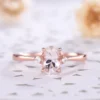 2_83bca4a0-564a-4847-b23f-3820a5ebae69_600x600 Oval Natural Pink Morganite Rose Gold Engagement Ring Sterling Silver 14k Diamond Wedding Rings Minimalist Women Promise Anniversary Gift