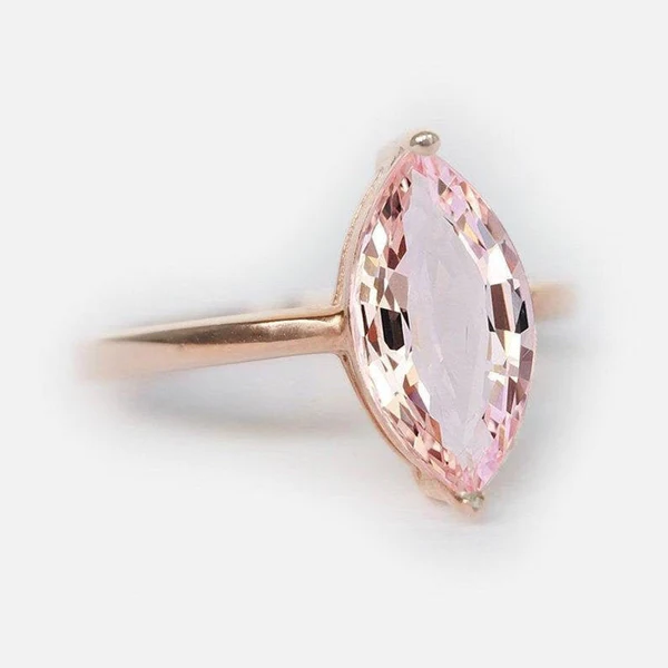 2_85af51d4-caaf-4aa3-a635-959516211e73_600x600 Marquise Morganite Engagement Ring Peach Pink Morganite Wedding Ring Women Solitaire Engagement Ring Morganite Promise Ring for Her
