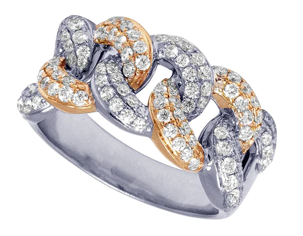 2_88d6d6d0-63db-4c39-afc2-7838a6b31e4d_600x600 925 Sterling Silver Moissanite Diamond Cuban Chain Men Ring, Fully Iced Gold Plated Men Pinky Ring, Round Moissanite Diamond Hip Hop Ring For Him