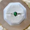 2_a1cb7b78-d147-4da5-b97d-5156e33bfc8b_600x600 Vintage Emerald Pear Shaped Engagement Ring Silver, Tear Drop Emerald Green Twin Band Promise Ring 925 Sterling Silver Birthday Gift for Her