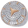 2_a3ce2a63-282d-468b-8865-c590f78308f0_600x600 925 Sterling Silver Moissanite Diamond Mercedes Men Ring, Fully Iced Gold Plated Men Pinky Ring, Round Moissanite Diamond Hip Hop Ring For Him