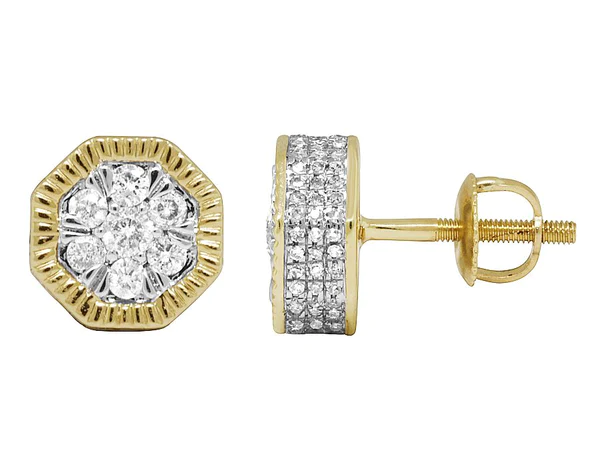 2_b5f5eed0-f461-40e4-9a9f-4b765cf47658_600x600 Round VVS Diamond Sterling Silver Stud Solitaire Diamond Earring, 10K/14K Gold Hip Hp Jewelry For Women, Anniversary Gift For Her