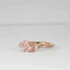2_c5bb2ab8-6587-41ed-af2a-66b44b3efce6_600x600 Morganite Engagement Ring | Dainty Morganite and Diamond Anniversary Ring | Round Diamond Bridal Promise Art Deco Ring | Luxury Unique Ring