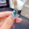 2_e3e16f39-1c7f-4d75-8ed1-cbcd1f5d937e_600x600 Luxury Green Pear Shape Moissanite Ring 2ct D Color Women Ring For Anniversary Gift, Sterling Silver and Solid Gold Wedding Ring, Promise ring Best gift