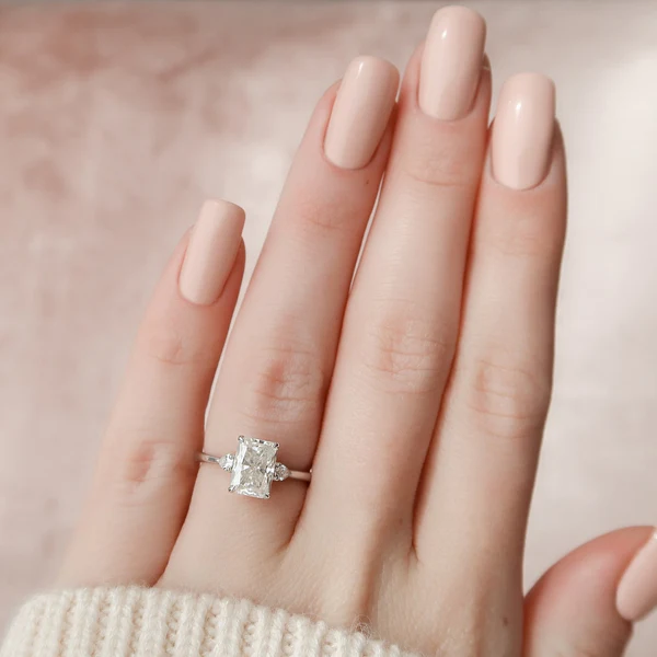 2 CT RADIANT CUT SOLITAIRE DIAMOND RING 14K GOLD MOISSANITE RING RADIANT MOISSANITE ENGAGEMENT RING ANNIVERSARY RING RADIANT CUT BRIDAL RING