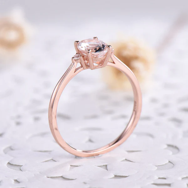 3_061e562c-67fa-413a-82e3-4eed02717f27_600x600 Oval Natural Pink Morganite Rose Gold Engagement Ring Sterling Silver 14k Diamond Wedding Rings Minimalist Women Promise Anniversary Gift