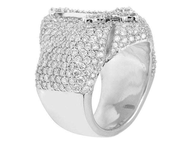 3_0f19d33f-033f-49ca-abf7-579b340ce17b_600x600 925 Sterling Silver Moissanite Diamond CROSS Men Ring, Fully Iced Gold Plated Men Pinky Ring, Round Moissanite Diamond Hip Hop Ring For Him