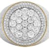 3_1024a98a-2598-4a42-b03b-322c4175b403_600x600 925 Sterling Silver Moissanite Diamond Men Ring, Fully Iced Gold Plated Men Pinky Ring, Round Moissanite Diamond Hip Hop Ring For Him