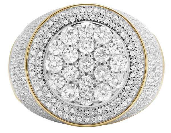 3_1024a98a-2598-4a42-b03b-322c4175b403_600x600 925 Sterling Silver Moissanite Diamond Men Ring, Fully Iced Gold Plated Men Pinky Ring, Round Moissanite Diamond Hip Hop Ring For Him
