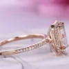 Morganite Diamond Ring, Sterling Silver Ring, Morganite Diamond Wedding Ring, Halo Diamond Ring, Victorian Diamond Jewelry, Engagement Diamond Rings, Sterling Silver, Cocktail Ring, Promise Ring Jewelry