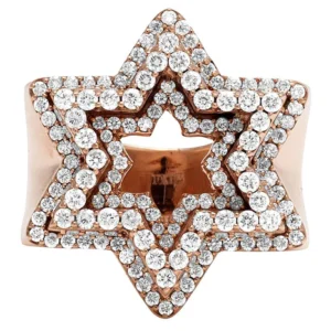 3_3741c253-02a7-4166-b3e6-8c9033f42f45_600x600 925 Sterling Silver Moissanite Diamond STAR Men Ring, Fully Iced Gold Plated Men Pinky Ring, Round Moissanite Diamond Hip Hop Ring For Him