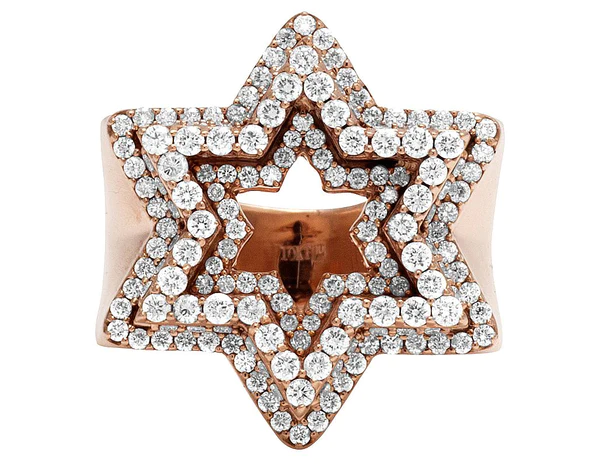 3_3741c253-02a7-4166-b3e6-8c9033f42f45_600x600 925 Sterling Silver Moissanite Diamond STAR Men Ring, Fully Iced Gold Plated Men Pinky Ring, Round Moissanite Diamond Hip Hop Ring For Him