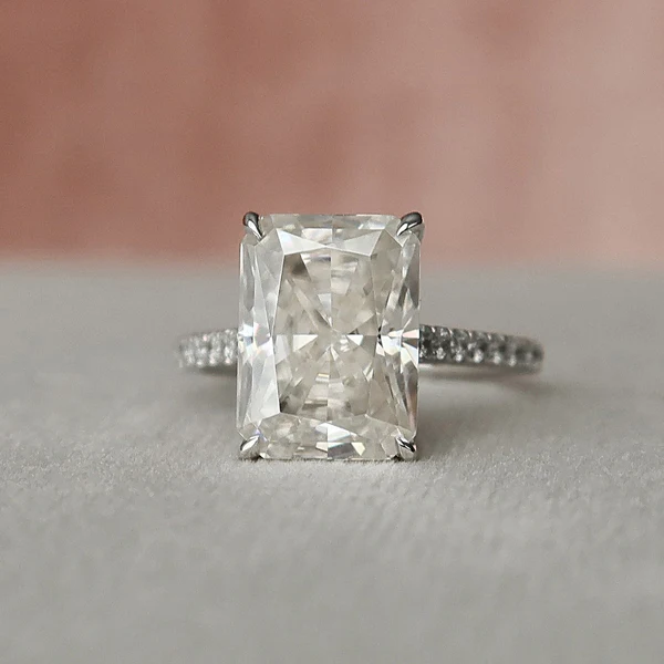 3_3833976b-9c23-4910-b642-92287fae2599_600x600 Radiant Moissanite Solitaire Diamond Engagement Ring, Sterling Silver Moissanite Diamond Wedding Ring For Bridal, 10K/14K Gold Anniversary Diamond Ring For Gift