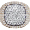 3_4033f2ca-412f-4f32-9b1a-380039f8a489_600x600 925 Sterling Silver Moissanite Diamond Men Ring, Fully Iced Gold Plated Men Pinky Ring, Round Moissanite Diamond Hip Hop Ring For Him