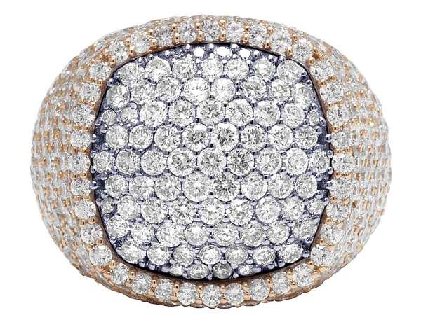 3_4033f2ca-412f-4f32-9b1a-380039f8a489_600x600 925 Sterling Silver Moissanite Diamond Men Ring, Fully Iced Gold Plated Men Pinky Ring, Round Moissanite Diamond Hip Hop Ring For Him