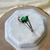 3_5aebf62e-355f-41af-88f8-24e3ff6fdfbf_600x600 Vintage Emerald Pear Shaped Engagement Ring Silver, Tear Drop Emerald Green Twin Band Promise Ring 925 Sterling Silver Birthday Gift for Her