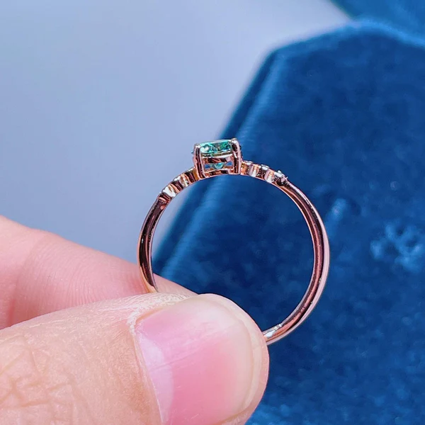 3_6cc39e19-7b30-4181-abf8-dfcac283cec6_600x600 Dainty Green Moissanite Ring, Sterling Silver Band Ring, Unique Wedding ring, Cushion Moissanite, Green Gemstone Ring, Bridal Rings